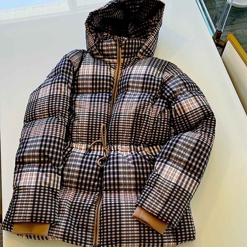 Garnet Hill Coat Size Small with hood that can be removed.